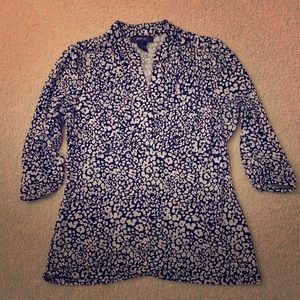 Styles &co. Cheetah work blouse